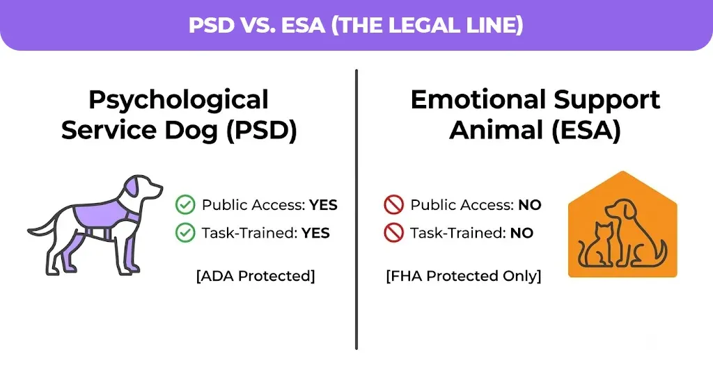 PSD vs. ESA