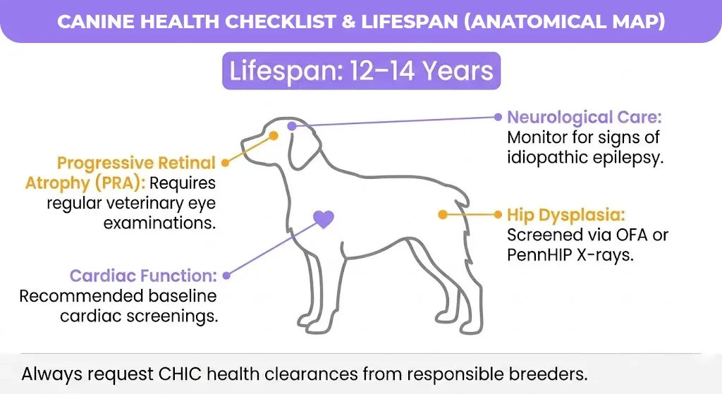 canine health checklist & lifespan