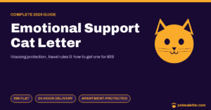 Emotional Support Cat Letter