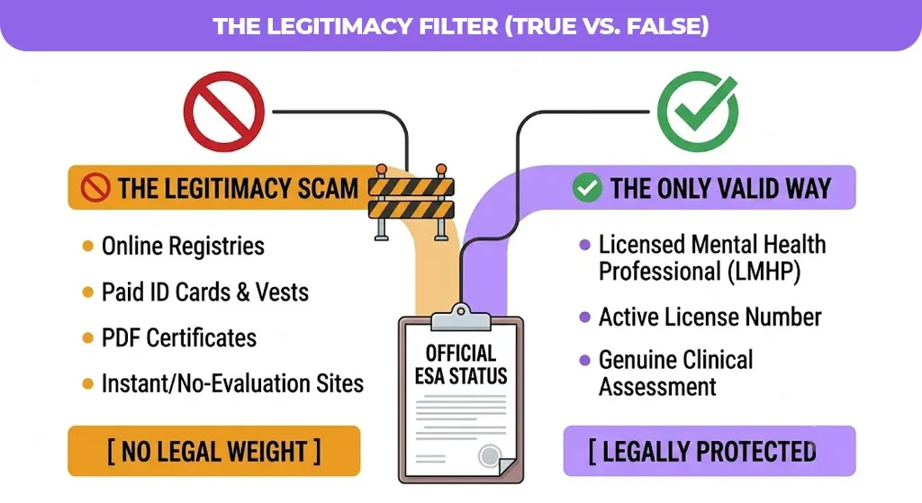 Legitimacy Filter (True vs. False)