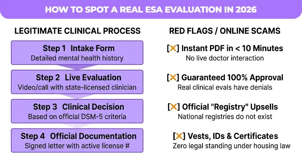 how to spot a real esa evaluation in 2026
