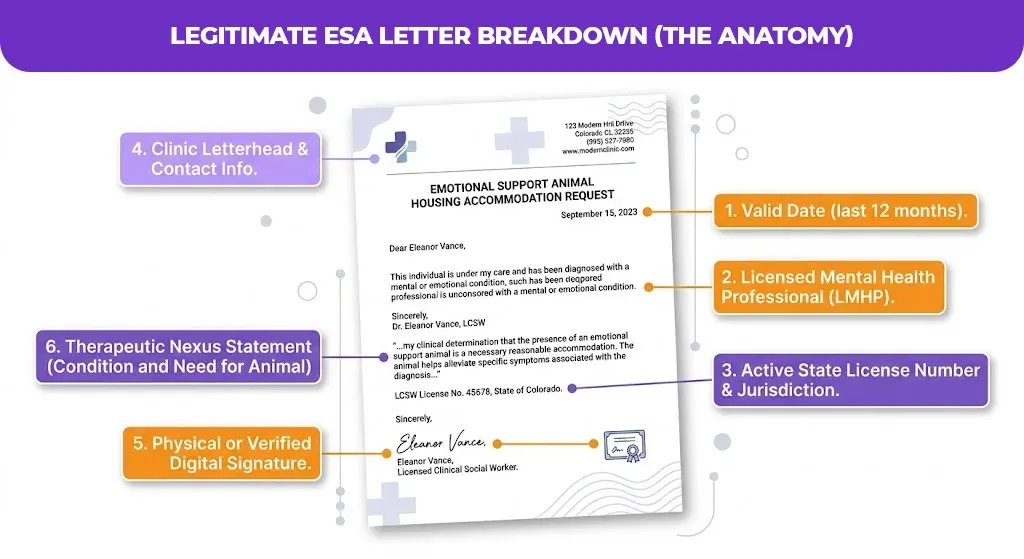 legitimate esa letter