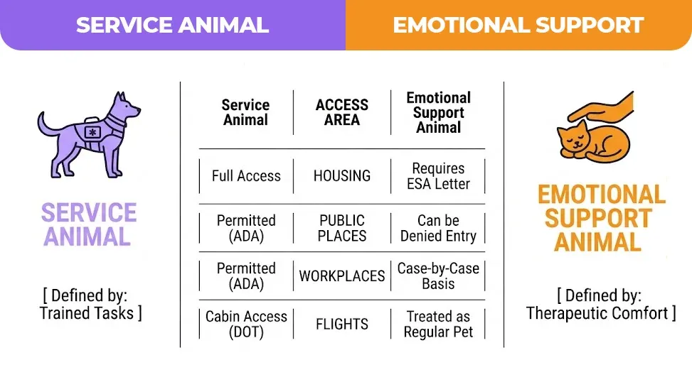 service animal & Emotional Support