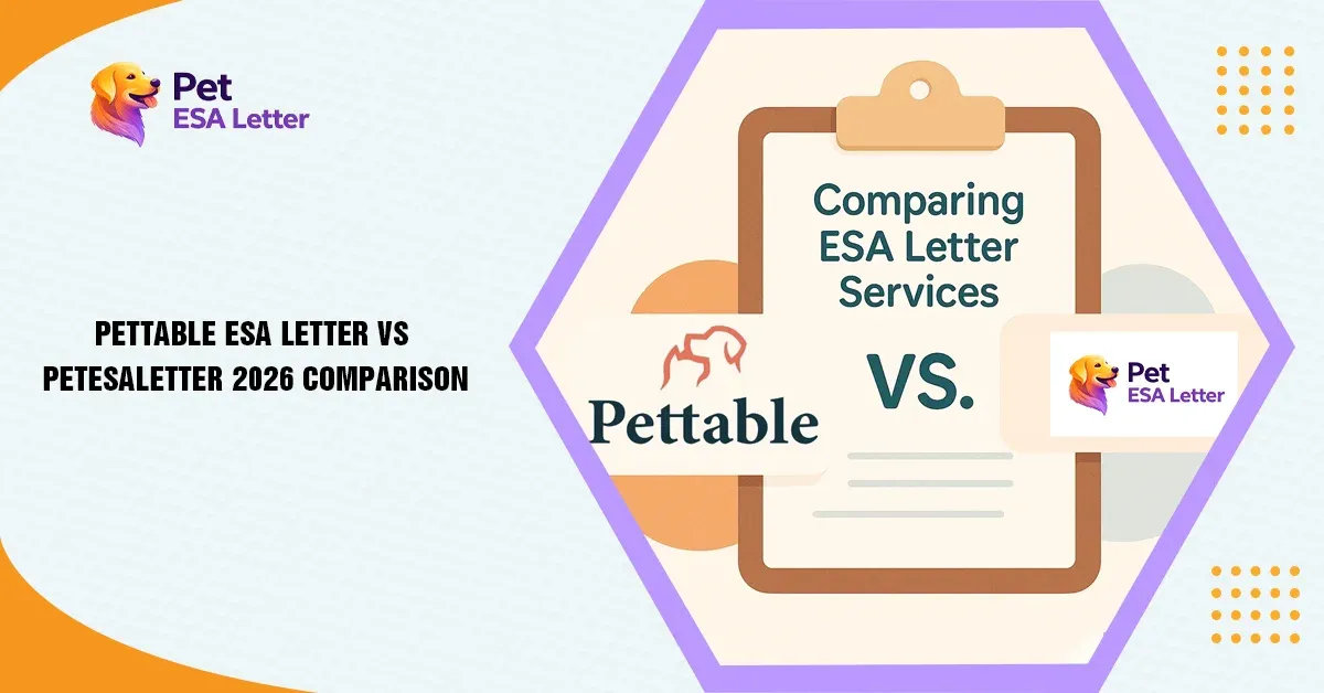 Pettable ESA Letter vs PetESALetter