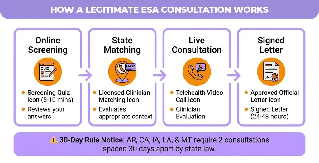 legitimate esa consultation