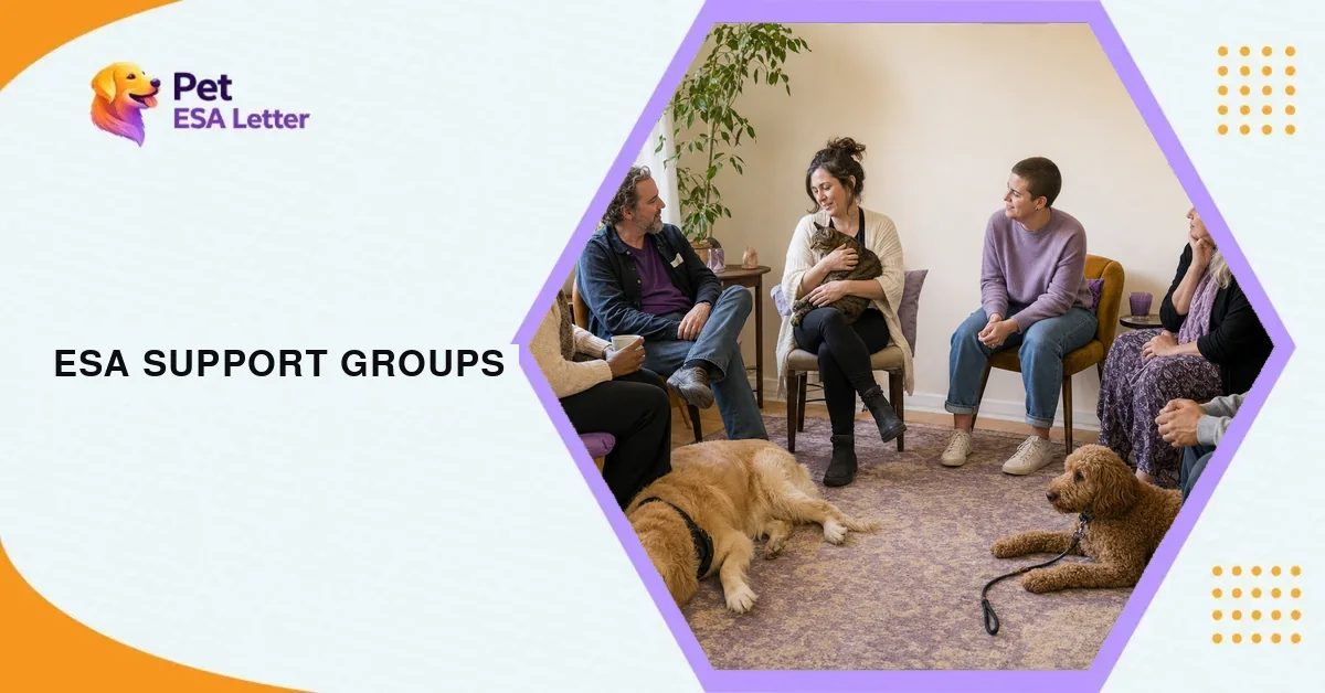 ESA support group guide: peer support and licensed clinical evaluation