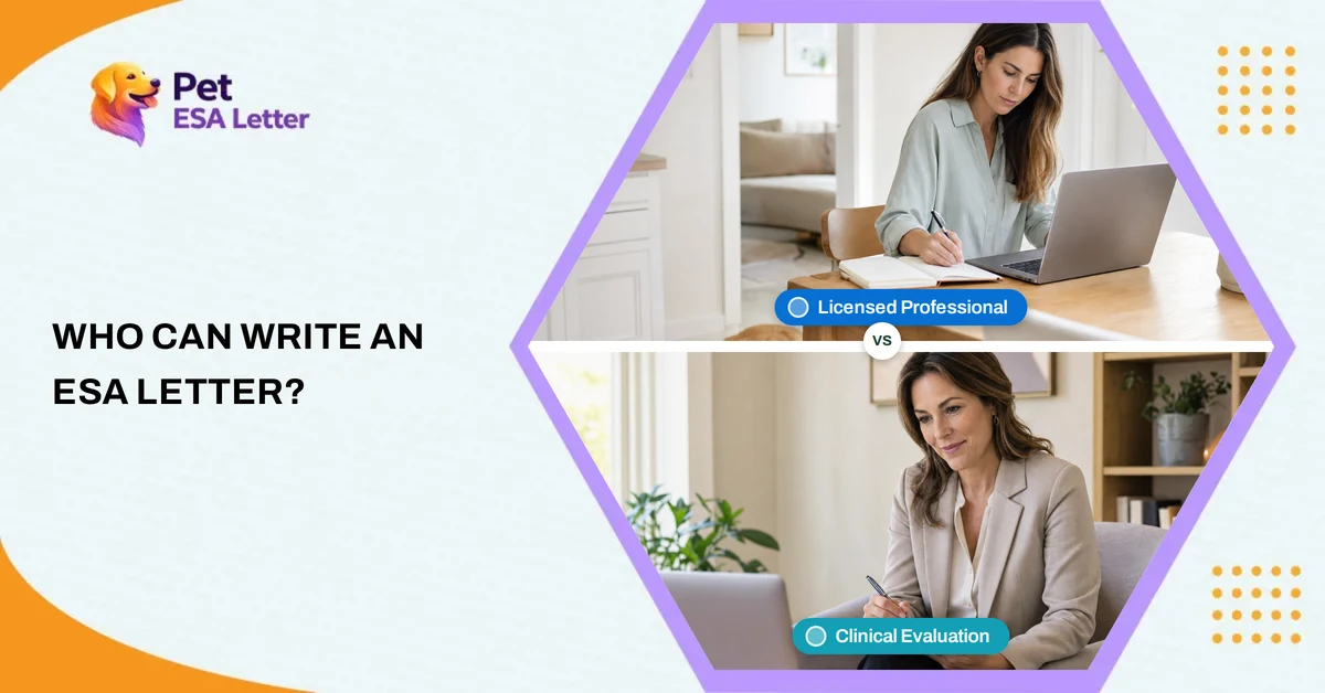 Who can write an ESA letter: licensed clinician guide