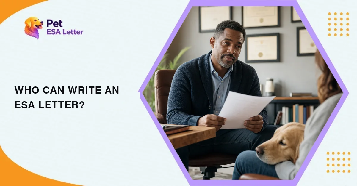 Who can write an ESA letter: licensed clinician guide