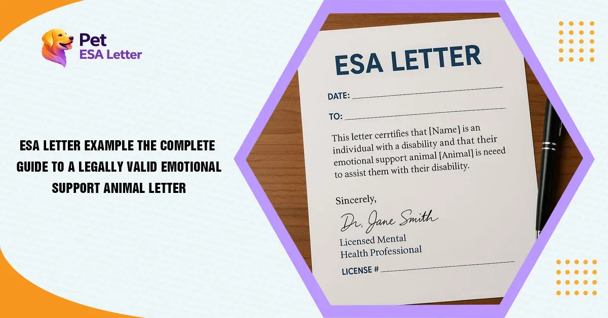 ESA Letter Example