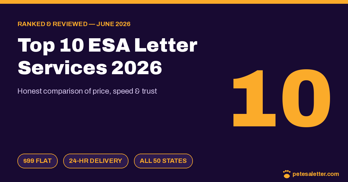 top 10 esa letter services