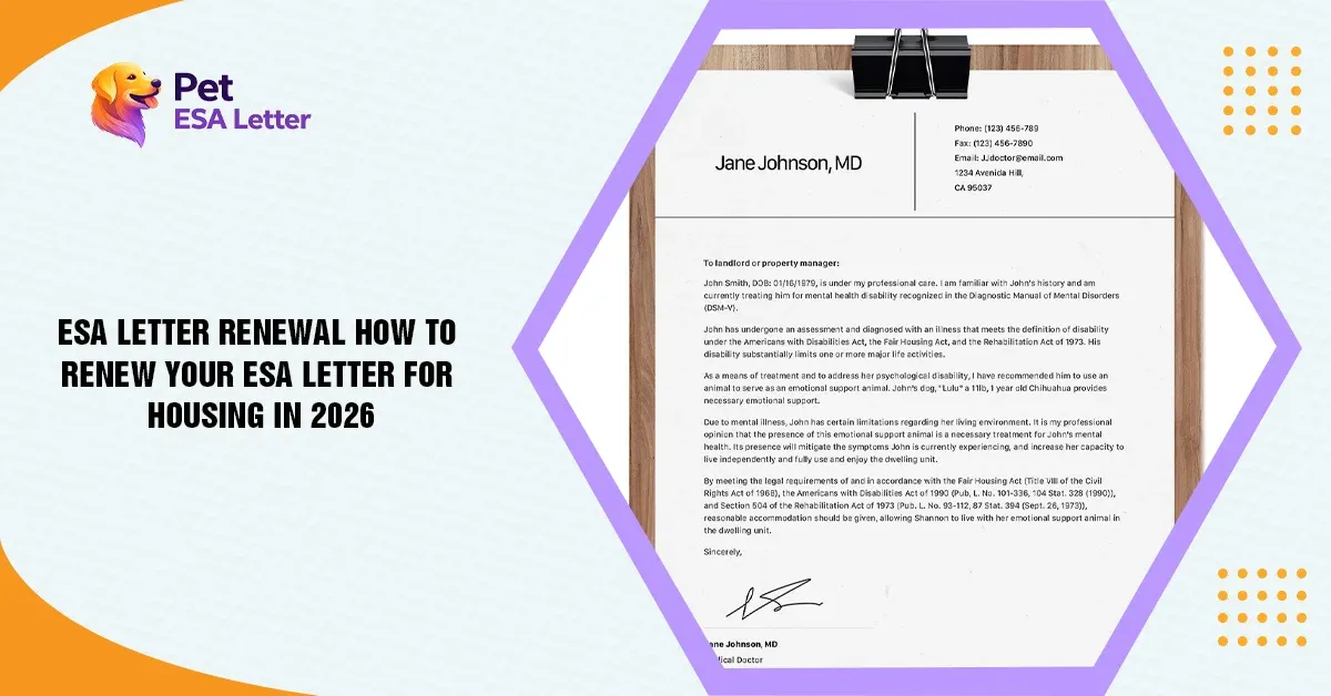 ESA Letter Renewal